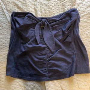 Free people tube top with tie front